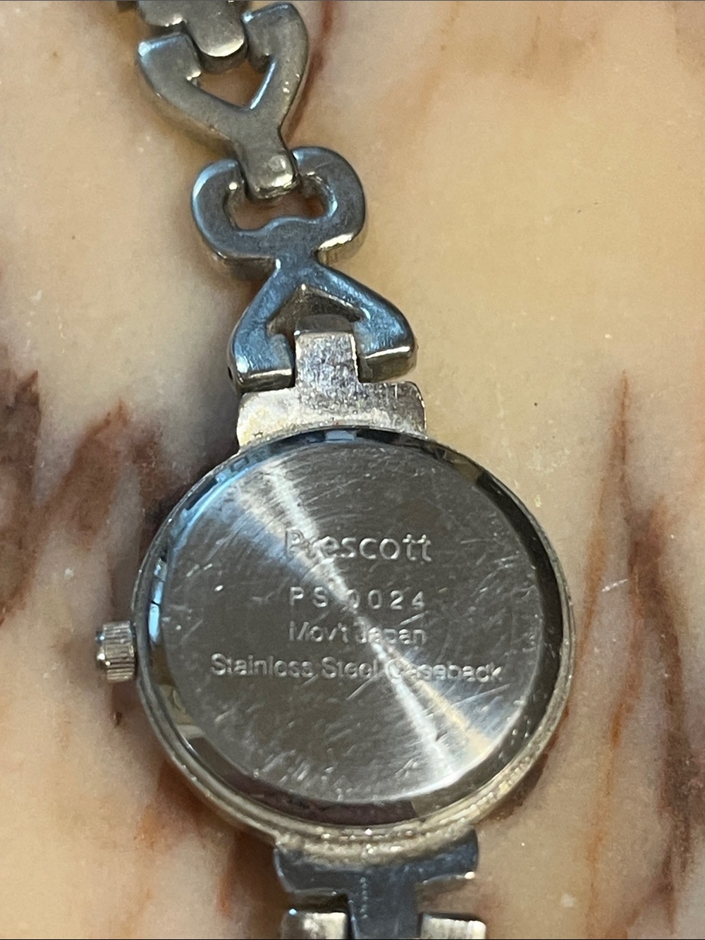 Prescott Women's Silver Link Bracelet Watch - Black Dial - Picture 2 of 3